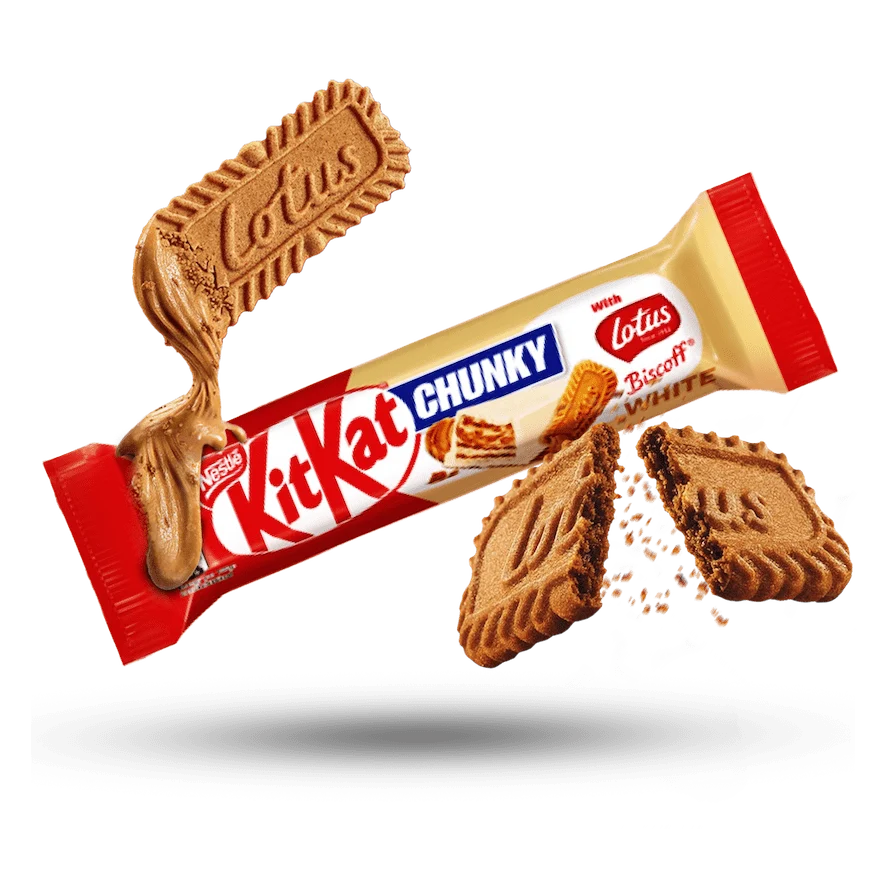 KitKat Chunky Lotus Biscoff White 24x42g
