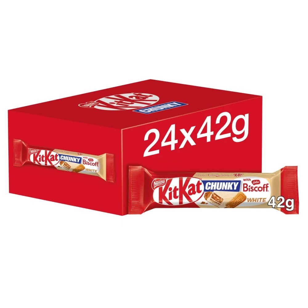 KitKat Chunky Lotus Biscoff White 24x42g