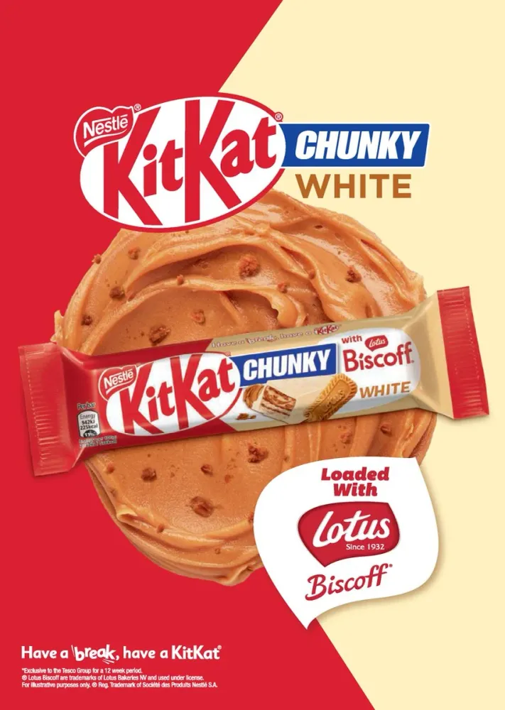 KitKat Chunky Lotus Biscoff White 24x42g