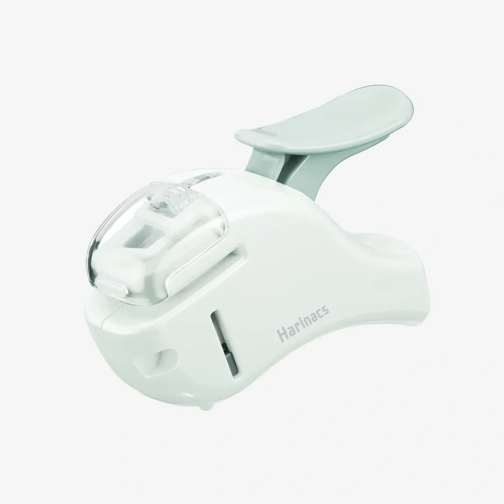 Kokuyo | Klammerloser Hefter | Stapleless Stapler | Harinacs (Compact Alpha) Pale white