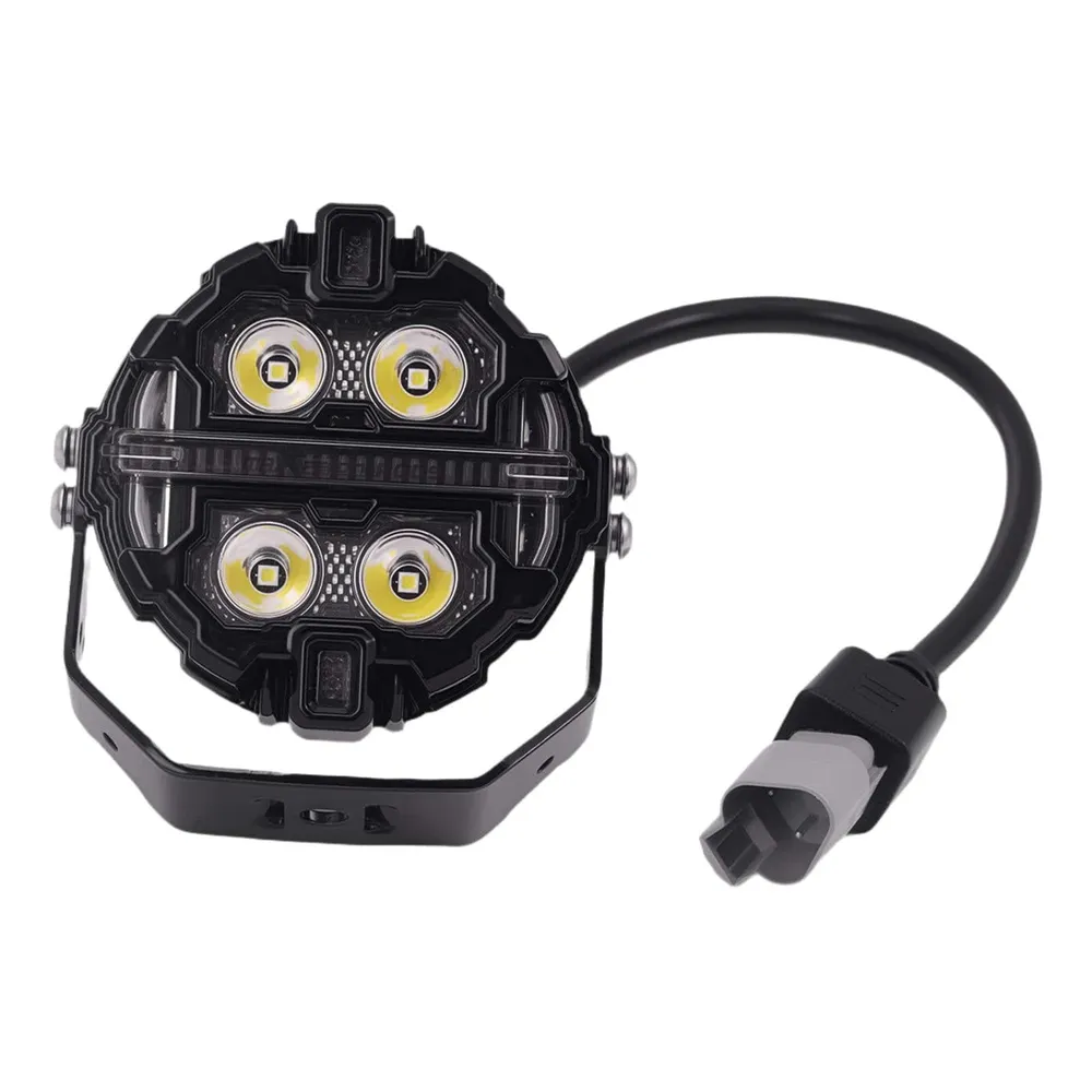 LED Auxiliary Lights Round 3.5 RGB DRL Off Road ATV Amber 3000K kompatibel für White 6000K