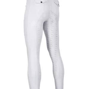 Leo II Herren-Vollbesatzreithose White 50