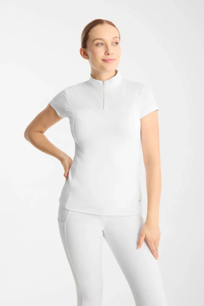 Louisa Damen Mesh Turniershirt White 42