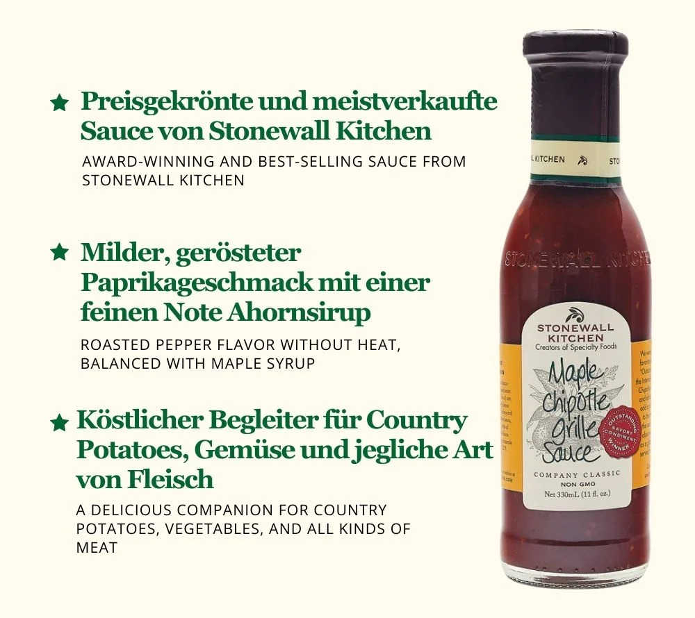 Maple Chipotle Grille Sauce von Stonewall Kitchen