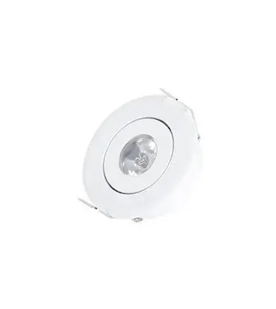 Mini Recesed Spot White | Neigungsable und orientiertes IP44 | Runde | Ø 45 mm