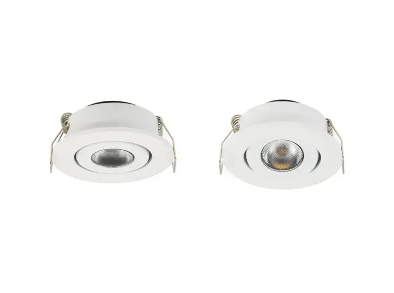 Mini Recesed Spot White | Neigungsable und orientiertes IP44 | Runde | Ø 45 mm