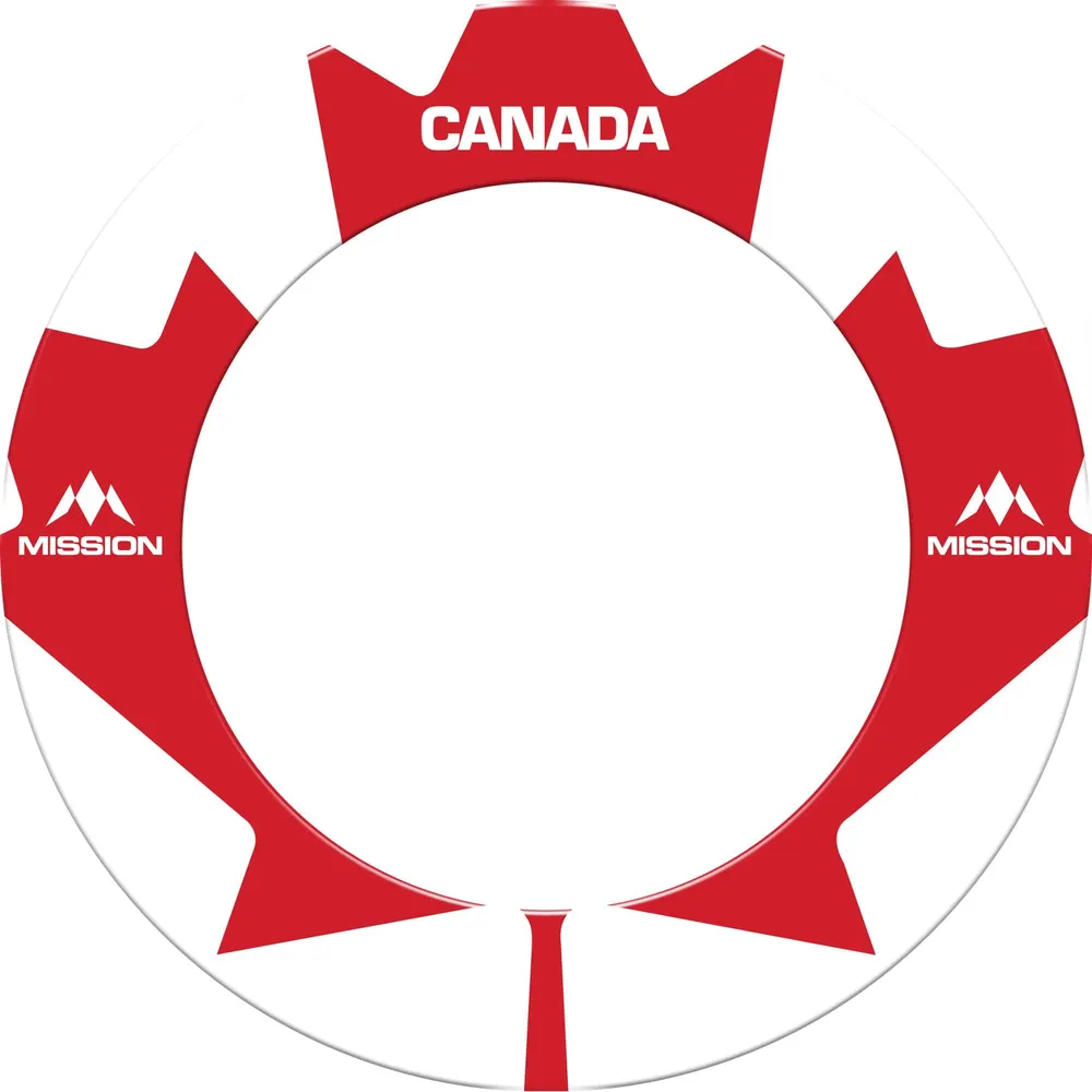 Mission Dartboard Surround – Canada Design – großes Ahornblatt