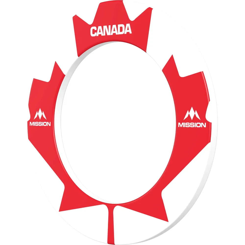 Mission Dartboard Surround – Canada Design – großes Ahornblatt