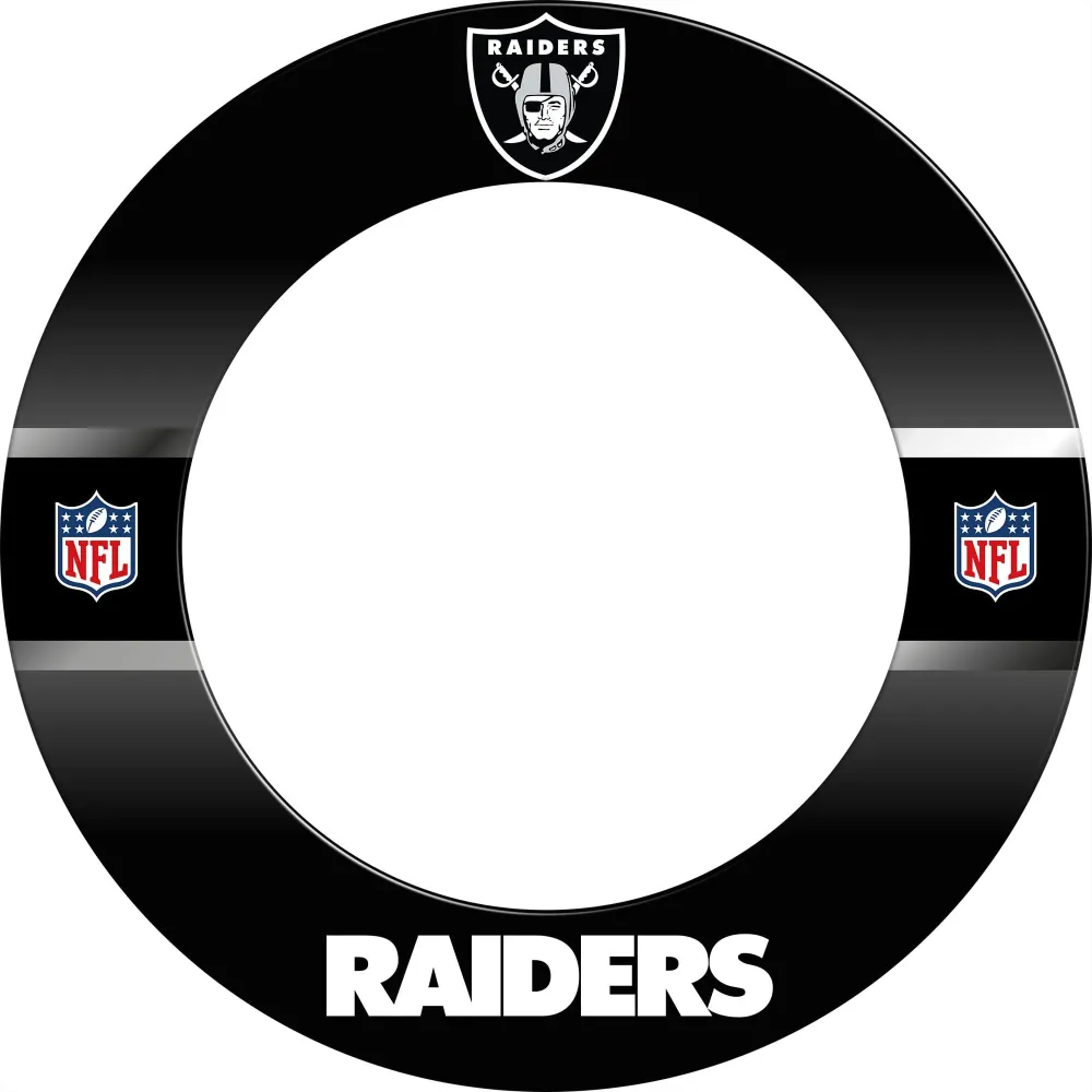 NFL – Dartboard Surround – Offiziell lizenziert – Las Vegas Raiders
