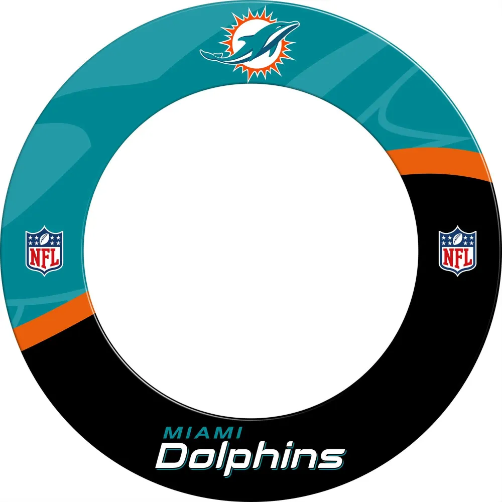 NFL – Dartboard Surround – Offizielles Lizenzprodukt – Miami Dolphins