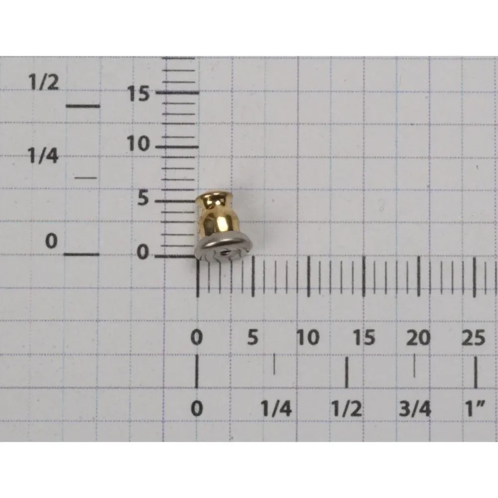White Plated & Yellow Plated Barrel Friction Earring Backs-Packs 144 Otto Frei