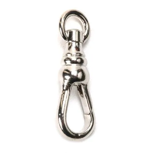 White Rhodium Plated Brass Swivel-19mm x 6mm Otto Frei