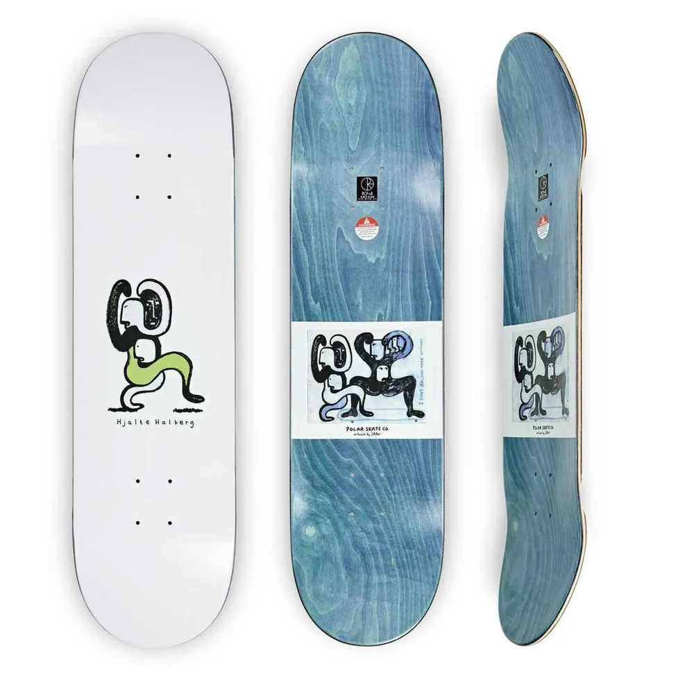 Polar Skate Co. Halberg Lurking 8.25 Deck White