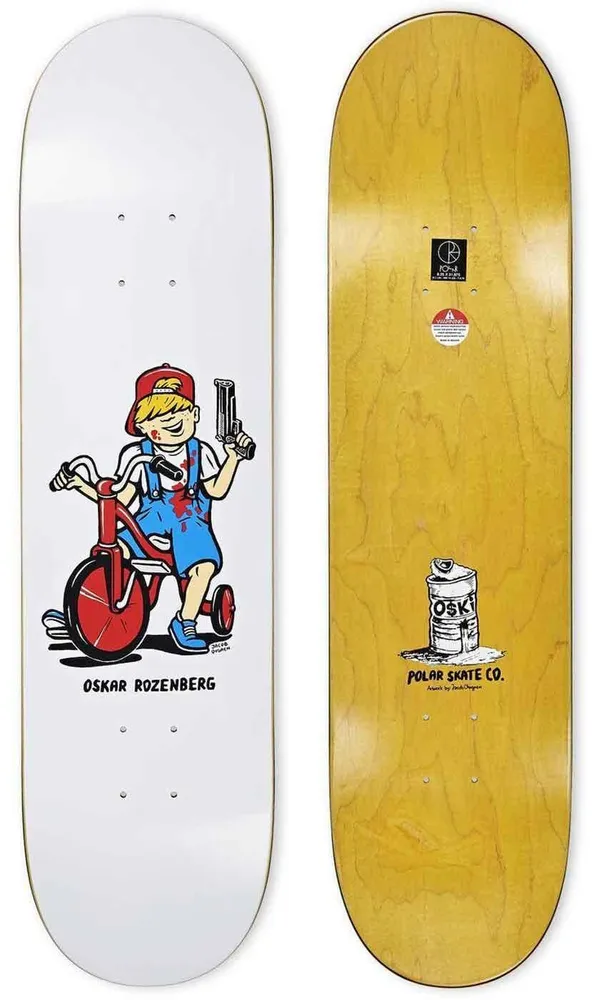 Polar Skate Co. Rozenberg Tricicle 8.5 Deck White