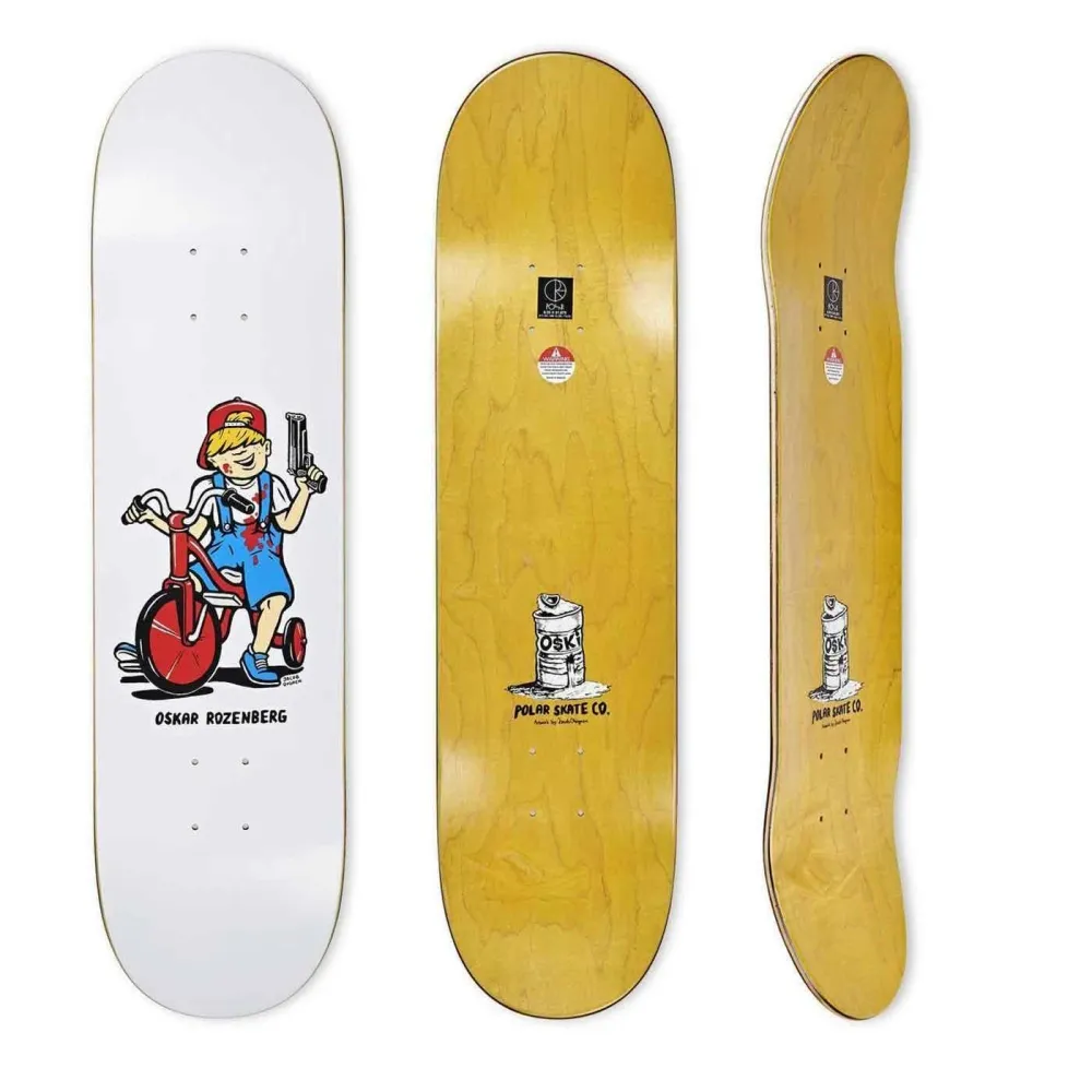 Polar Skate Co. Rozenberg Tricicle 8.5 Deck White