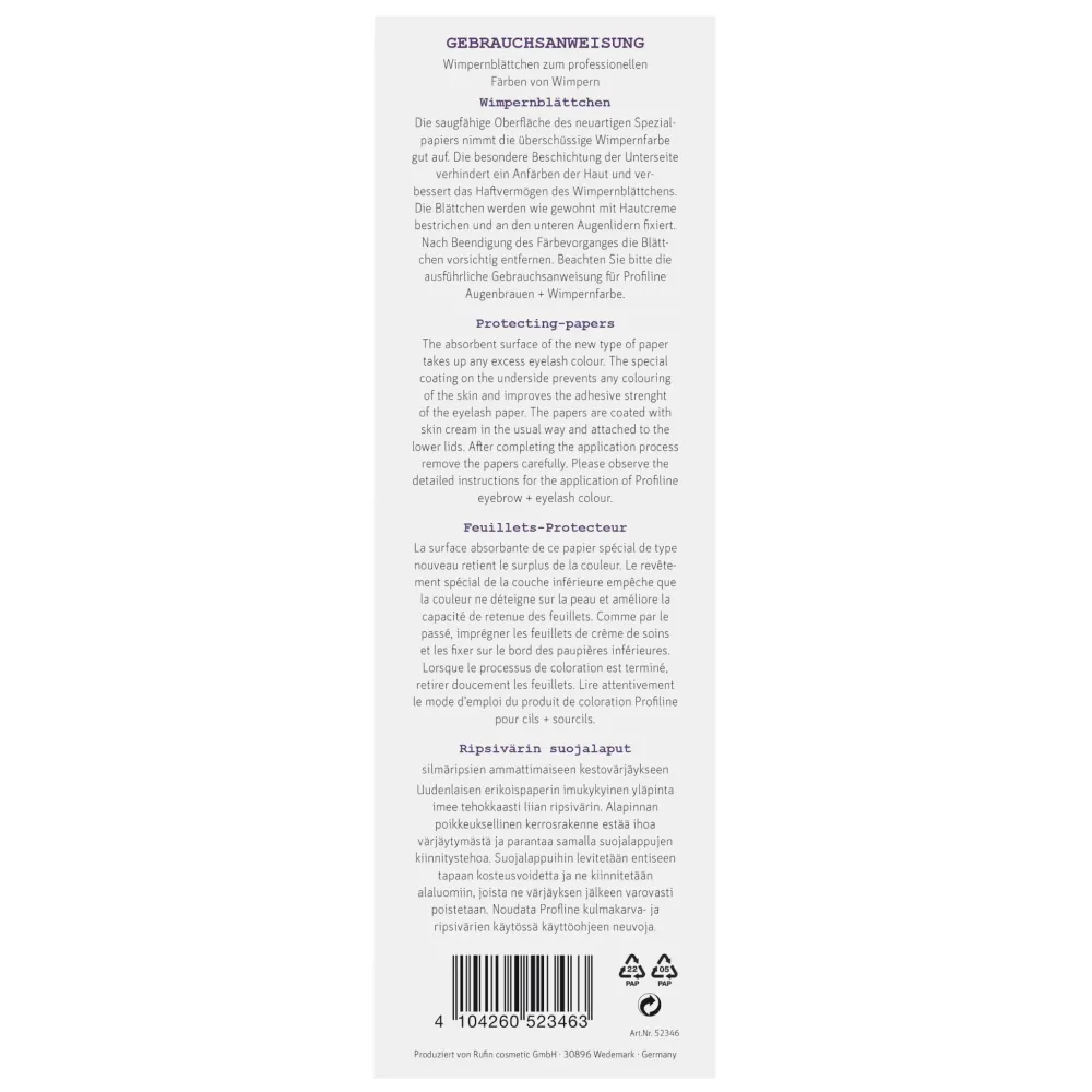 ProfiLine swiss o par Wimpernblättchen 96Stück