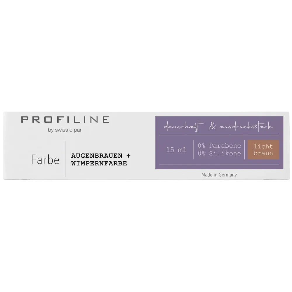 ProfiLine swiss o par Wimpernfarbe lichtbraun 15ml