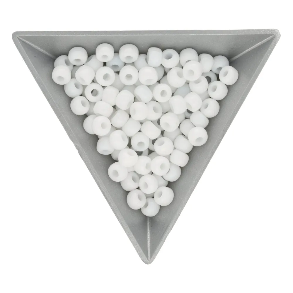 Rocailles-Perlen Toho 3/0 – Opaque White