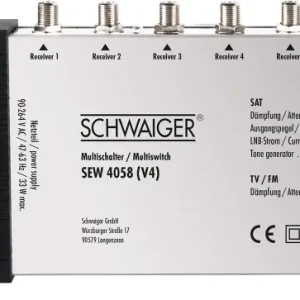 SAT Multischalter 5/8 mit integriertem Netzteil