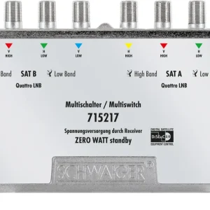 SAT Multischalter 9/8 mit Netzteil