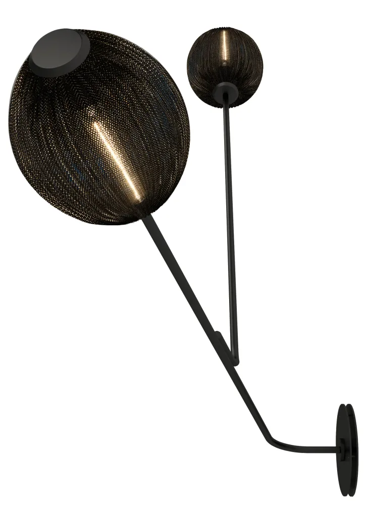 SATELLITE Wandleuchte schwarz