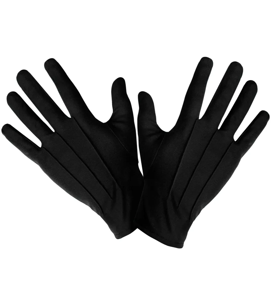 schwarze Handschuhe