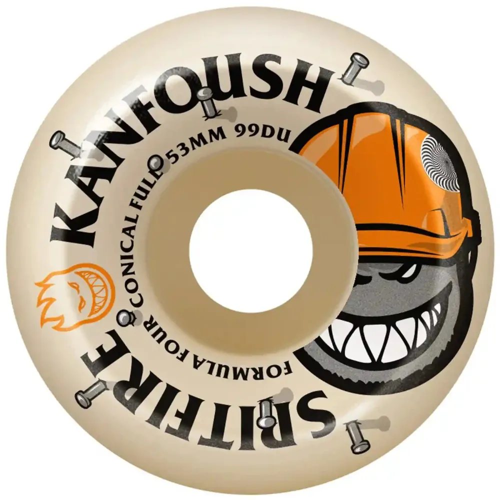 Spitfire 53mm 99A Formula Four Conical Full Kanfoush Overtime Wheels