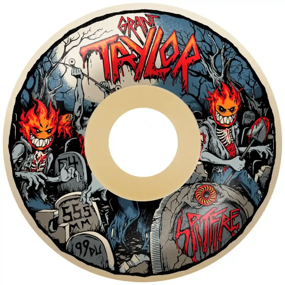 Spitfire 55.5mm 99A Formula Four Radials Taylor Undead Wheels