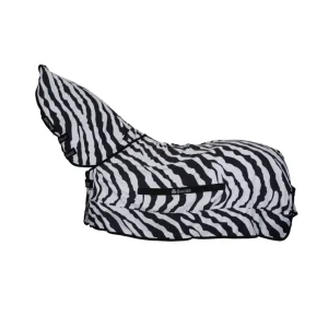 Sweet-Itch Zebra Ekzemerdecke mit festem Halsteil Black/White 170