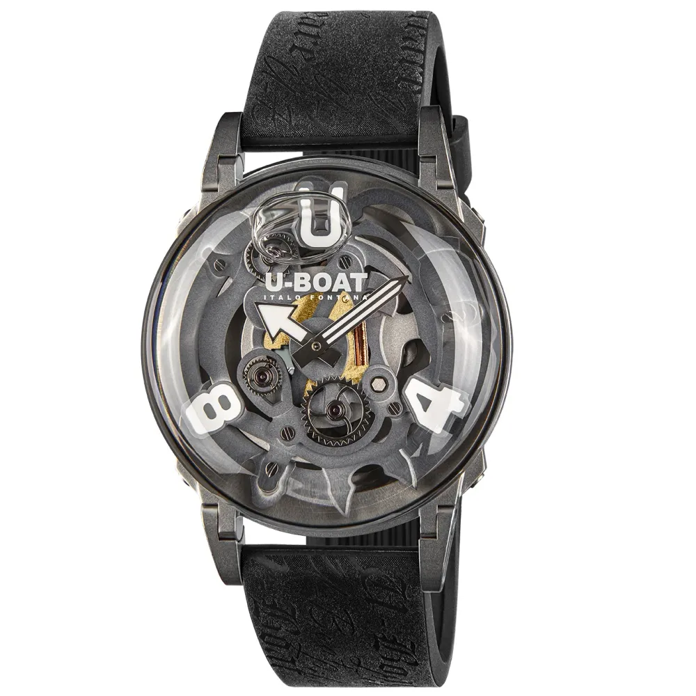 U-BOAT-Uhr U-65 SS WHITE 44 mm skelettierter Quarzstahl 3354