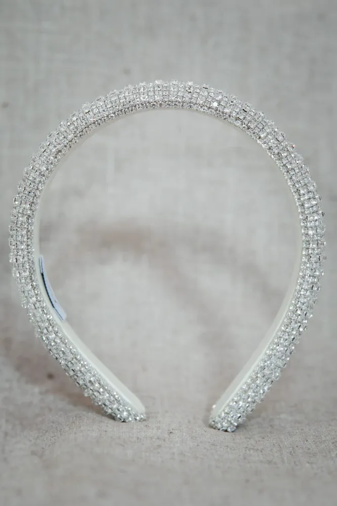 Verzierter Haarreif – Crystal White | Weat