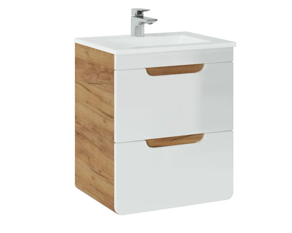 Waschbeckenunterschrank Aruba White 2S