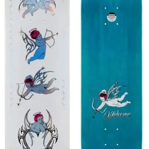 Welcome Mock Cherubs on Island 8.38 Deck White