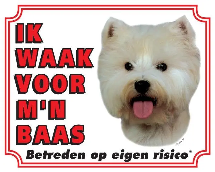 West Highland White Terrier Wachzeichen