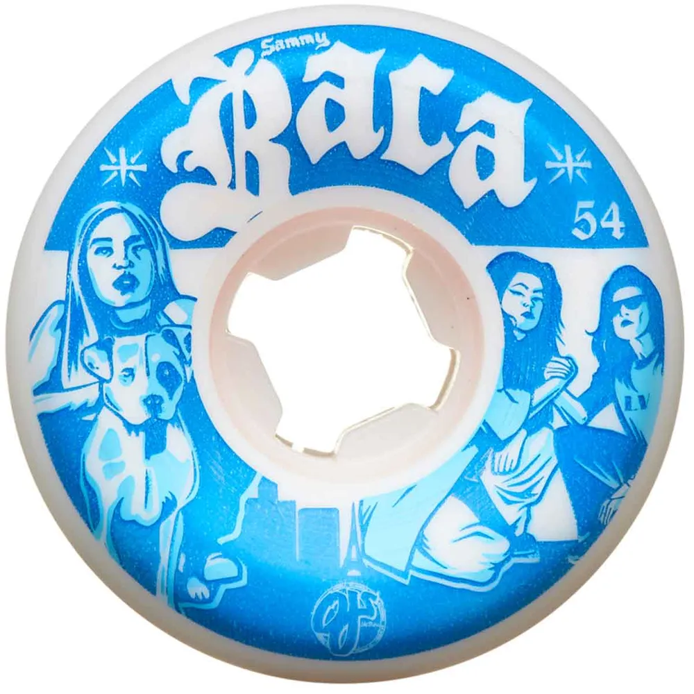 OJ Wheels 54mm 101a Baca Vegas Elite White Mini Combo Wheels