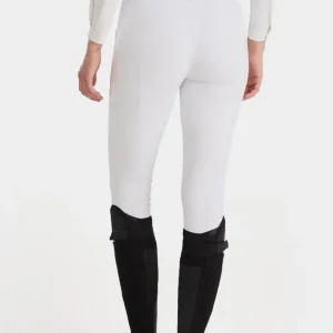 X-Prime Damen Reithose mit Kniebesatz White 36