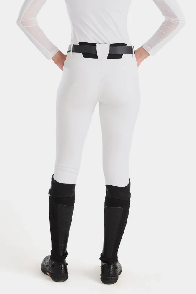 X-Prime Damen Reithose mit Vollbesatz White 34