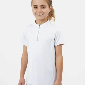 Young Rider Louisa Turniershirt mit Mesh White 158-164