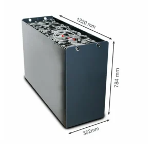 48V Gabelstaplerbatterie 4 PzS 620 Ah DIN C (1220 * 352 * 784mm L/B/H) Trog 57017091 inkl. Aquamatik