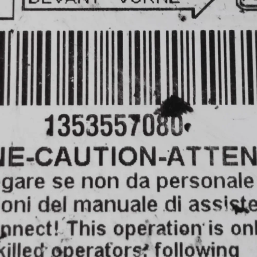Airbag Fiat Fiorino Cod Control Unit: 1353557080 (2007-)
