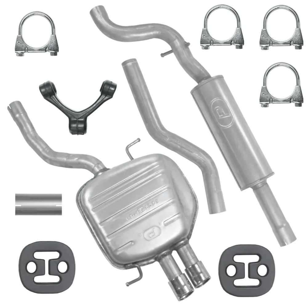 Auspuffanlage Schalldämpferset für Volkswagen Passat B6 Limousine-Kombi 2.0 TDI (2005-11/2010)