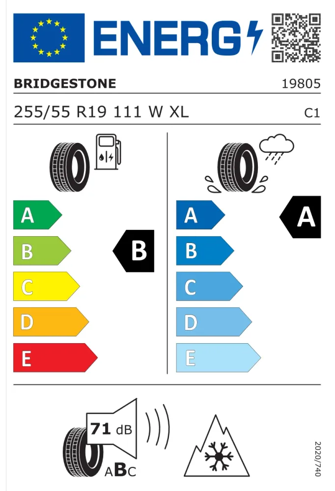 Bridgestone Weather Control A005 EVO XL 255/55 R19 111W