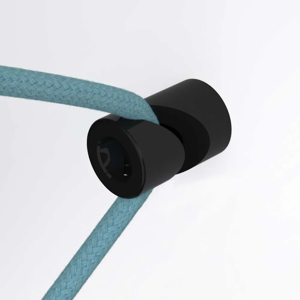 Dezentrator, V-förmiger Haken für textile Stromkabel Decke oder Wand – Schwarz