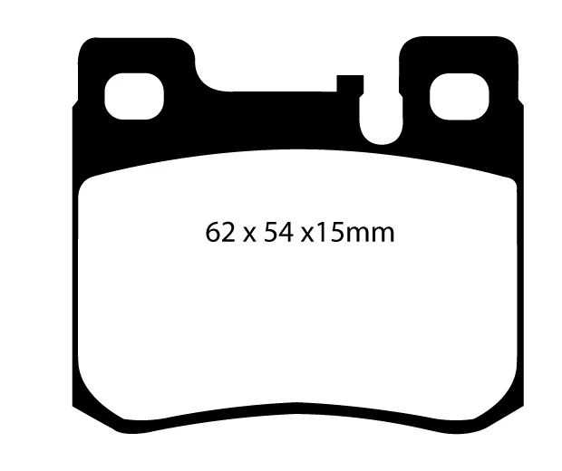 EBC Blackstuff Bremsbeläge Hinterachse DP1026 mit R90 für Mercedes-Benz Kombi 300 TE (132kw/ 180PS) Baujahr: 01/86-08/92 m...