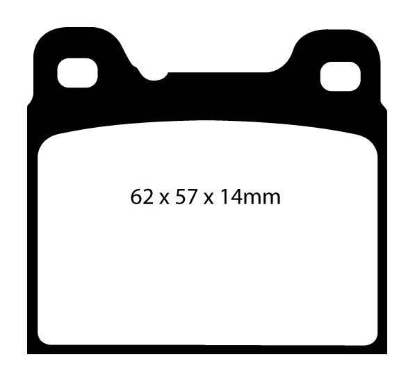 EBC Blackstuff Bremsbeläge Hinterachse DP1043 mit R90 für Volvo 240 2.7 GLT6 (104kw/ 141PS) Baujahr: 08/79-07/80 EBC Brems...