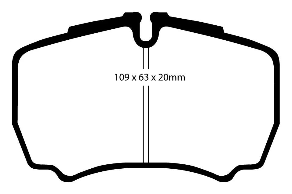 EBC Blackstuff Bremsbeläge Hinterachse DP1440 mit R90 für Ford Transit 6 3.2 TDCi (147kw/ 200PS) Baujahr: 02/08- mit HSN T...