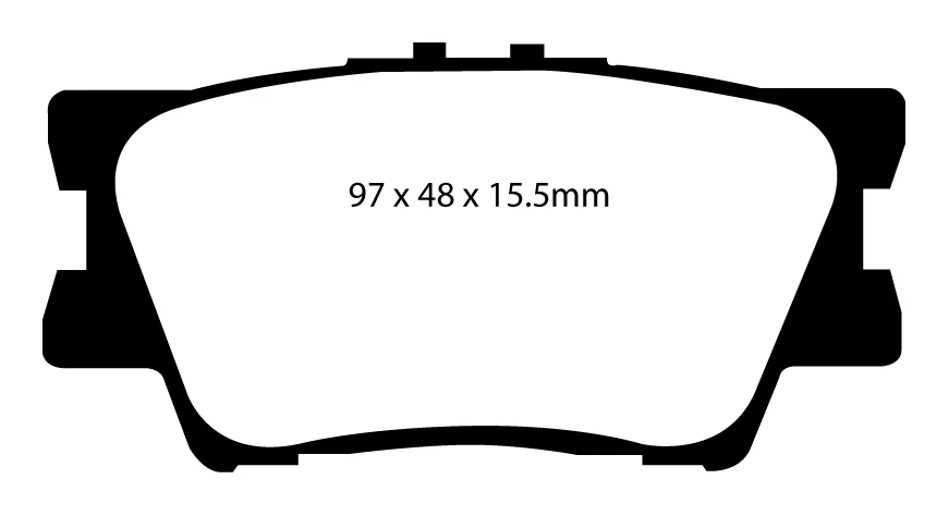 EBC Blackstuff Bremsbeläge Hinterachse DP1793 mit R90 für Toyota Yaris 2 1.0 VVT-i (51kw/ 69PS) Baujahr: 01/06- mit HSN TS...