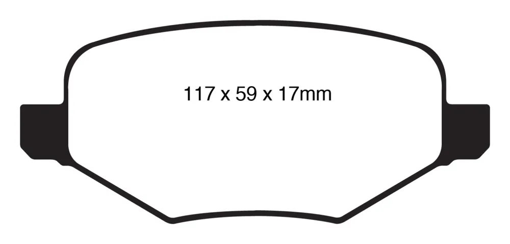 EBC Blackstuff Bremsbeläge Hinterachse DP1826 ohne R90 für Ford Edge 45476 Baujahr: 11-14 EBC Bremsen24