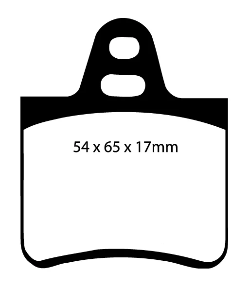 EBC Blackstuff Bremsbeläge Hinterachse DP350 mit R90 für Citroën BX 1.9 GTi 4x4 (88kw/ 120PS) Baujahr: 06/88-02/93 mit HSN...