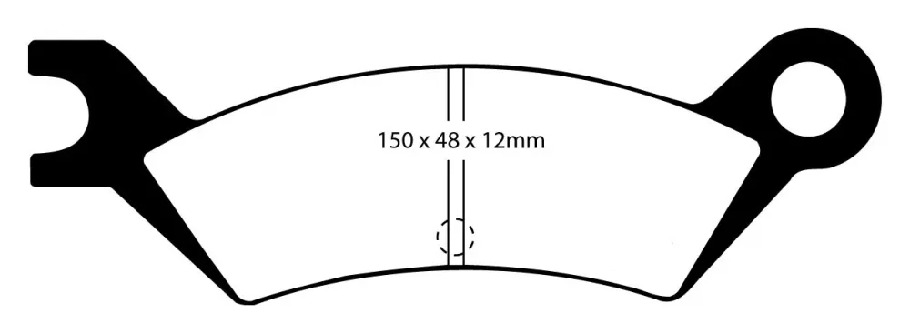 EBC Blackstuff Bremsbeläge Hinterachse DP442 ohne R90 für Mazda 626 (2) 2.0 (88kw/ 120PS) Baujahr: 01/86-09/87 mit HSN TSN...